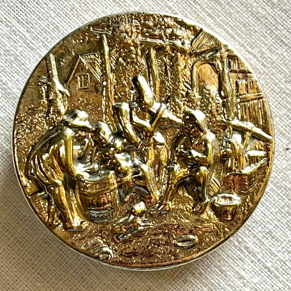 Silver Pill Box Denmark Hans Jensen Makers Mark